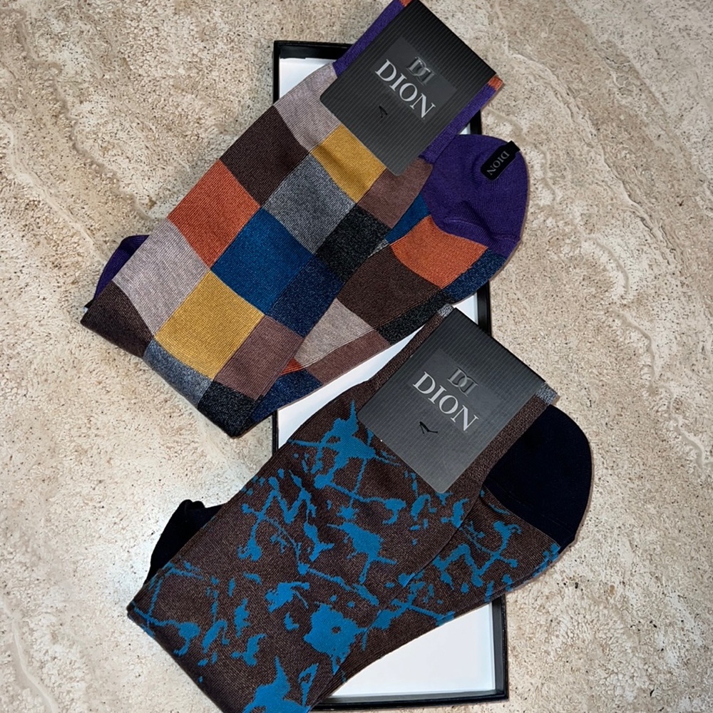 NWT In Box Stylish Mens Dress Socks